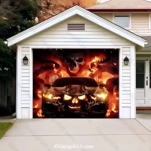 Hell Ride | Halloween Garage Door Cover