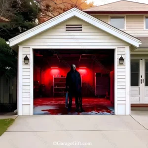 Masked Slasher | Halloween Garage Door Cover