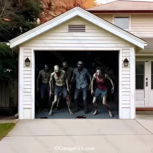 Zombie Invasion | Halloween Garage Door Cover